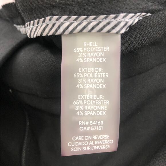 Calvin Klein Women's Slim Fit Cropped Dress Pants High Rise Black Size 22W NEW - Picture 3 of 12